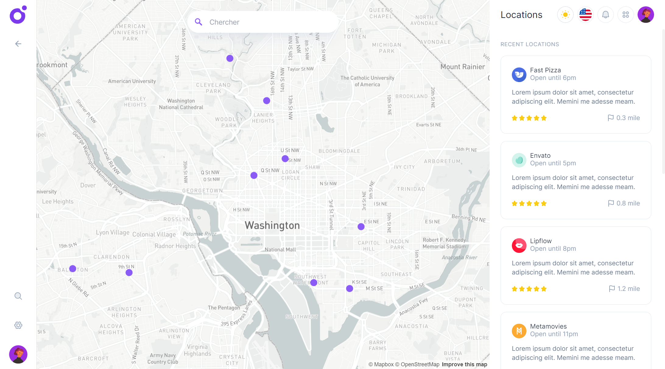Tairo - Left map panel