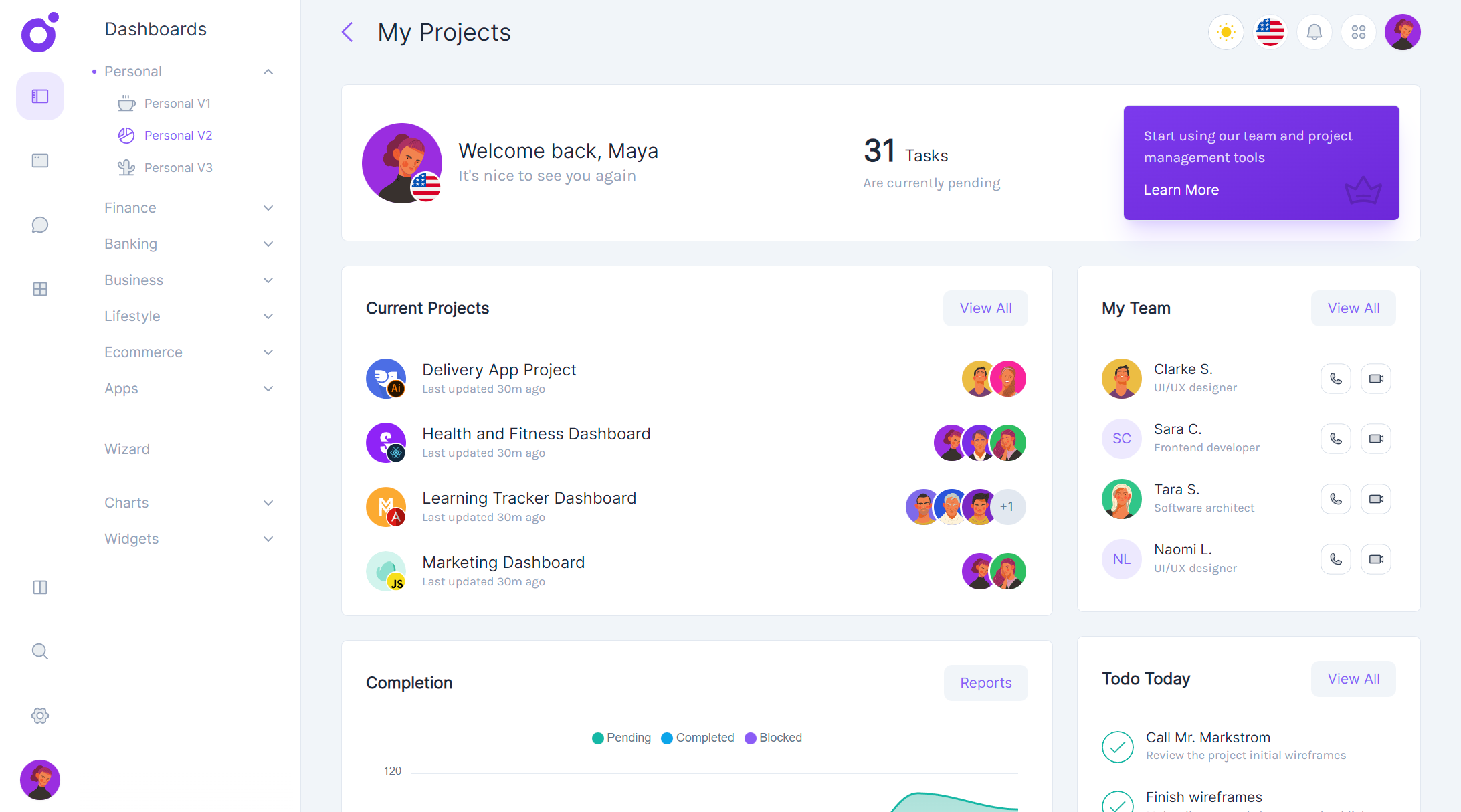 Tairo - Personal dashboard v2