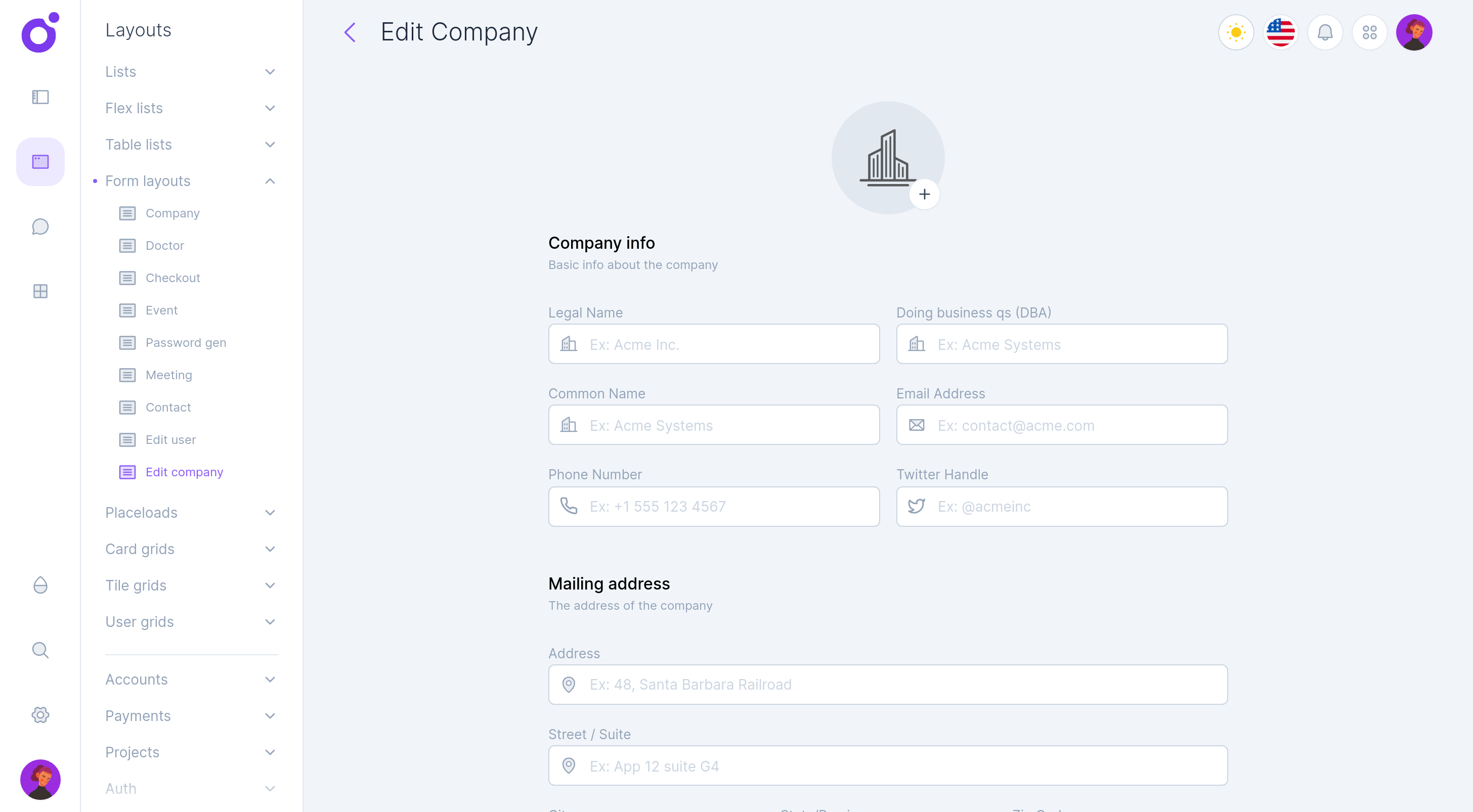 Tairo - Edit Company
