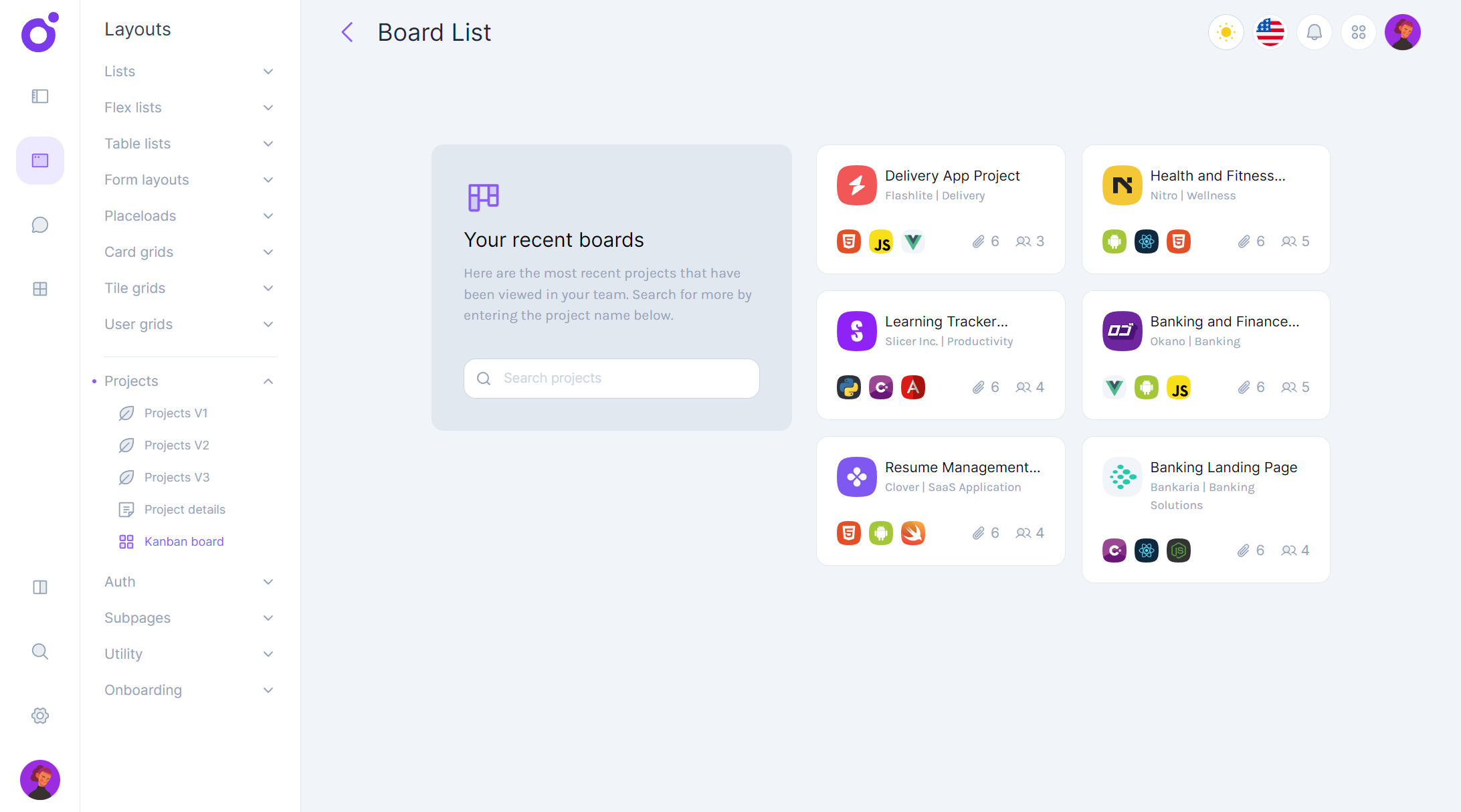 Tairo - Project board hub